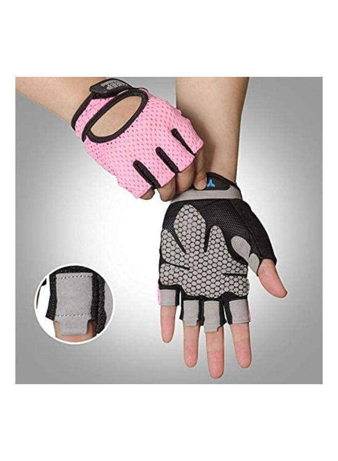 Anti skid Half Finger Gym Gloves Sports Body Building Training Wrist Gloves Women Dumbbell Fitness Exercise Weightlifting