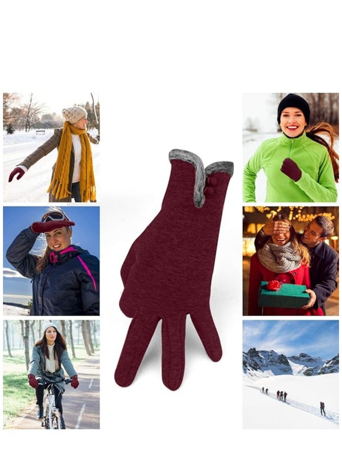 Women Winter Gloves Warm Touchscreen Gloves Windproof Gloves for Women Girls Ladies Winter Using Gifts