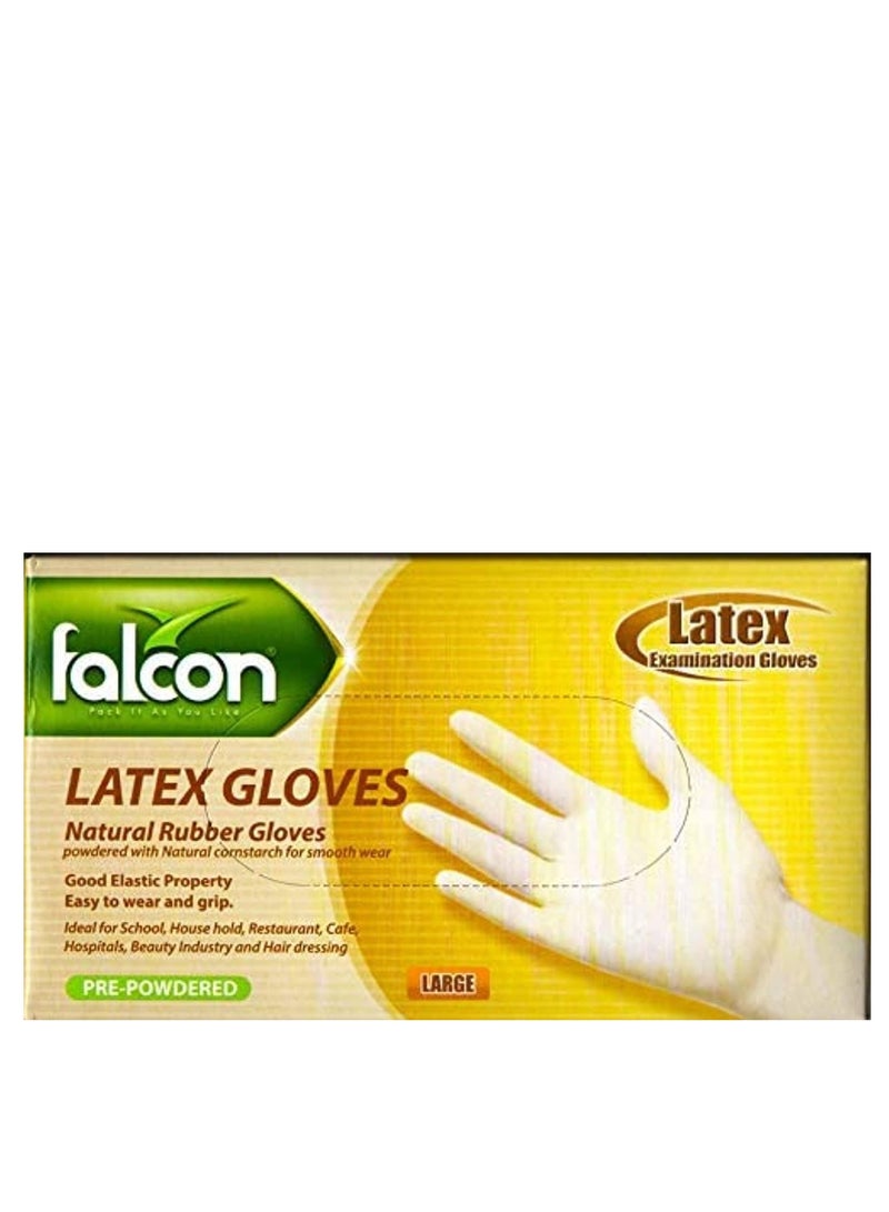 PREMIUM LATEX EXA GLOVES L 100S