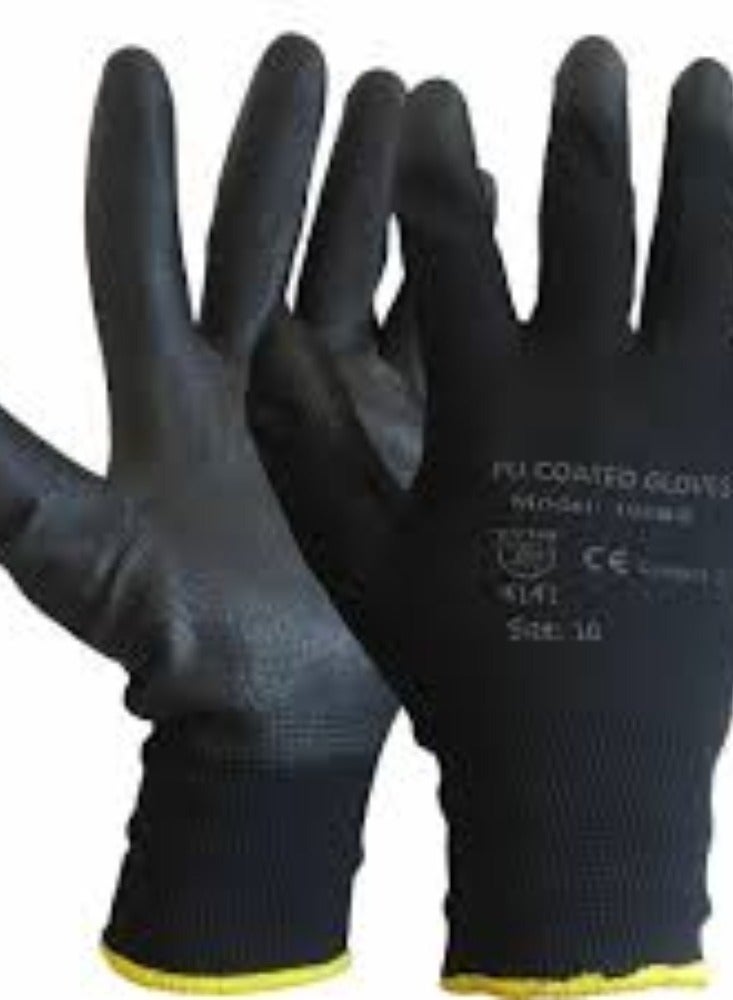 KNP Black Grip Glove 10 Pair