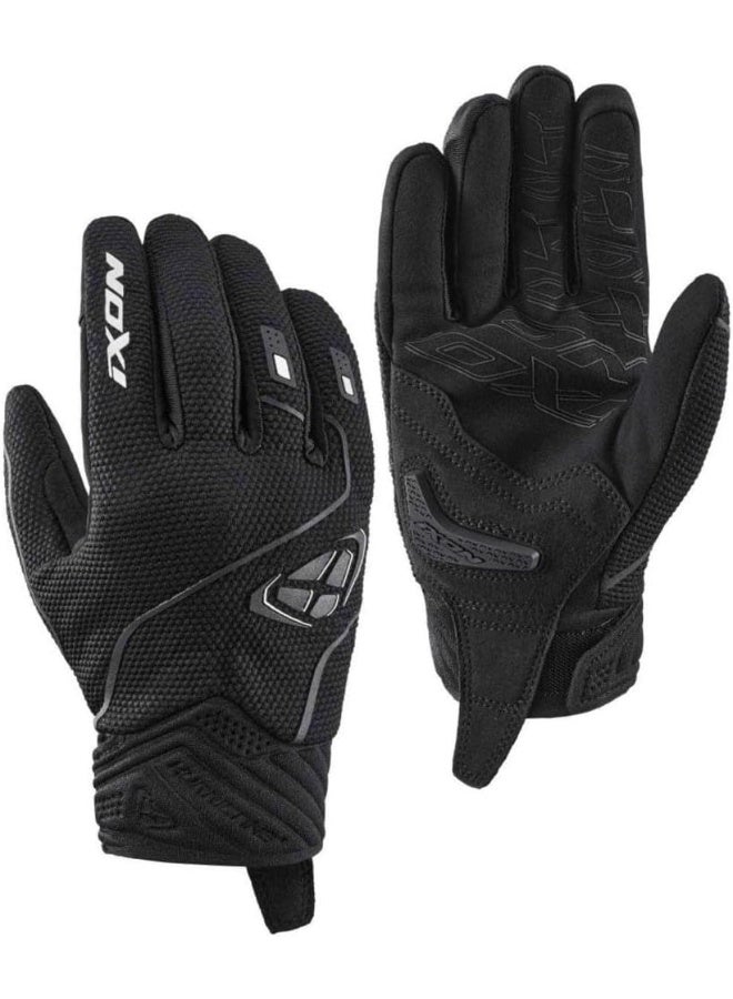 Ixon Hurricane 2 Motorcycle Gloves (Black/White, 2Xl)