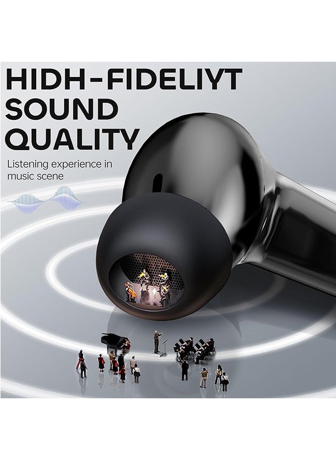 Garlo True Wireless Earbuds, Bluetooth 5.4 Earphones, Headphones Wireless with Active Noise Cancellation, Smart Case, 48Hs Playtime In Ear buds, 6-Mic Deep Bass Earbuds, Customization via App