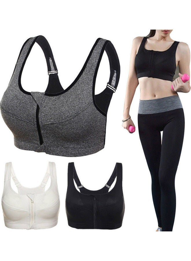 Women Breathable Wireless Sports Fitness Bra Vest Workout Running Yoga Underwear XLcm