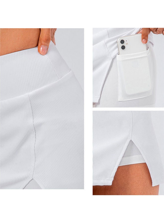 Women Sports Tennis Skirt with Inner Shorts Pockets XS 26.00 X 1.00 21.00cm