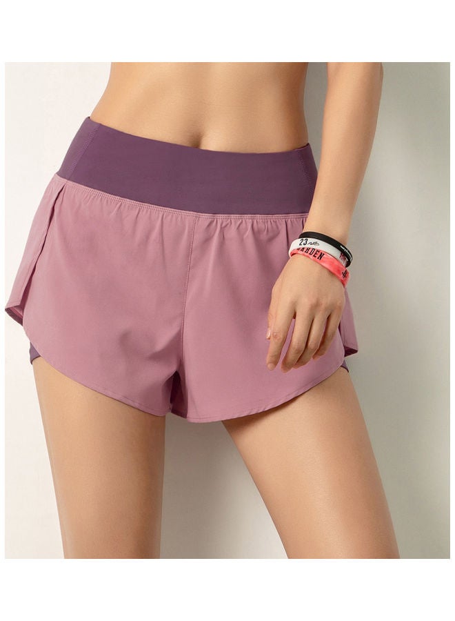 2-in-1 Solid Sport Shorts With Pockets 20X3X19cm