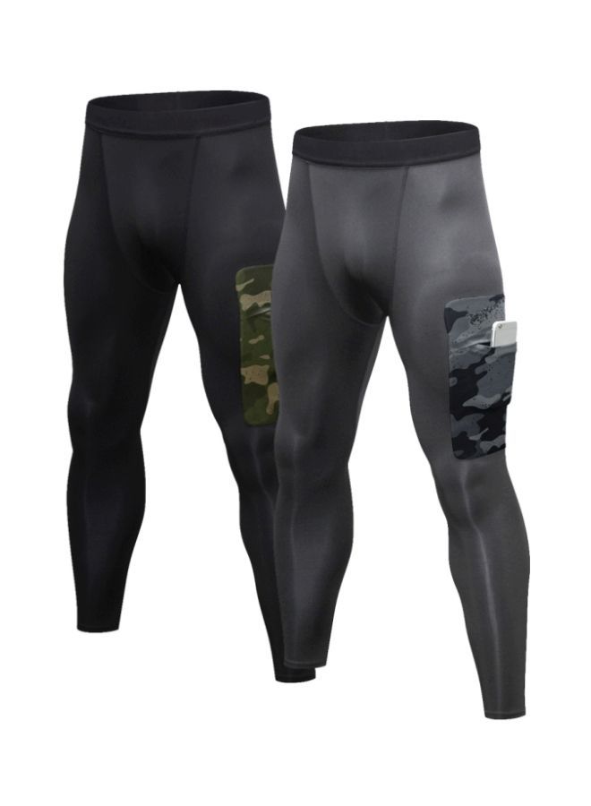 Pack Of 2 Quick Dry Fitness Pants M