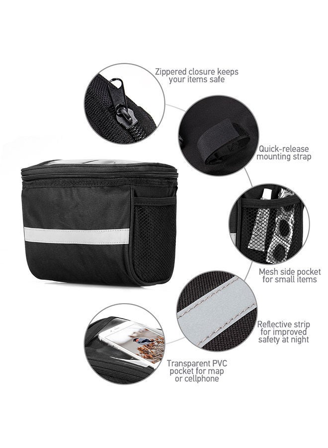 Basket Pannier Cooler Bag With Reflective Strip