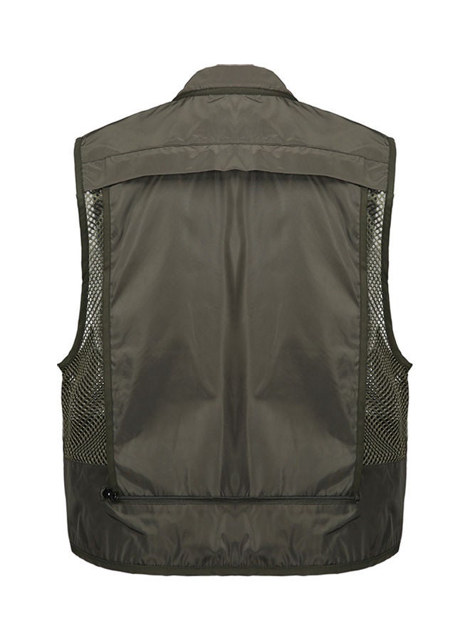 Fishing Photography Multi Pockets Quick Dry Mesh Vest Jacket XXXL