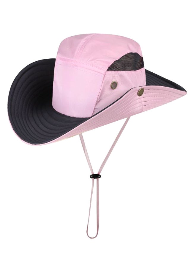 Wide Brim Sun Cap With Neck Flap