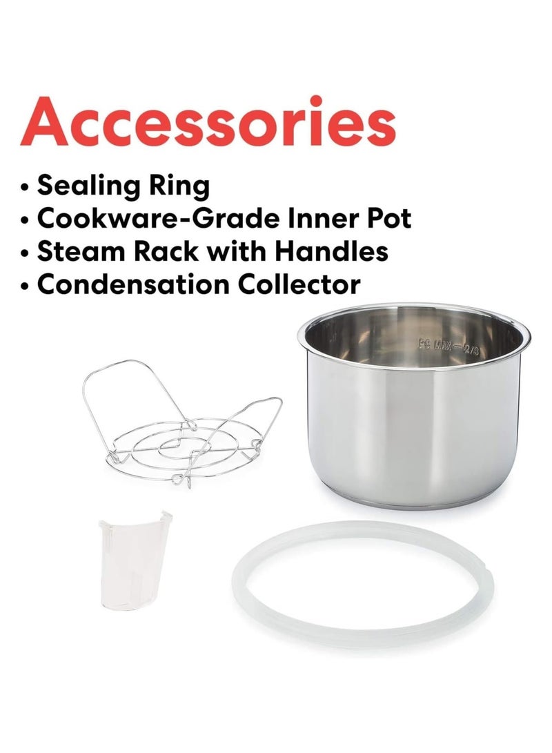 Pot Ultra 80 Ultra Multi- Use Programmable Pressure Cooker Slow Rice Cooker Yogurt Cake Maker Egg Cooker Sauté And More Stainless Steel