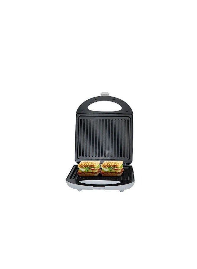 Electric sandwich maker, grill plate, medium size, stainless steel, easy clean, non stick & removable plates.