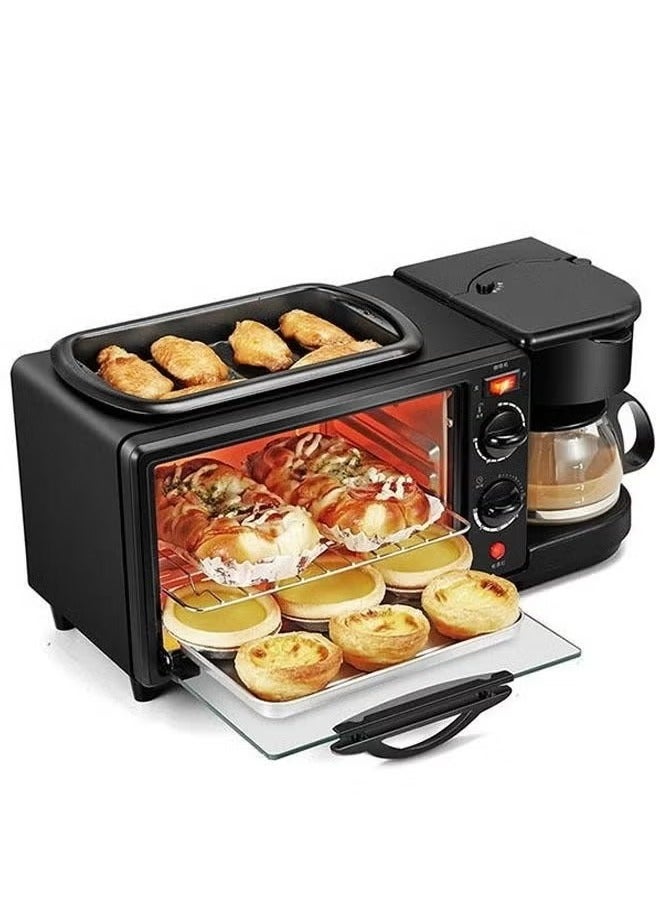 3-in-1 Multifunctional Breakfast Maker With Coffee Pot And Frying Pan & Oven