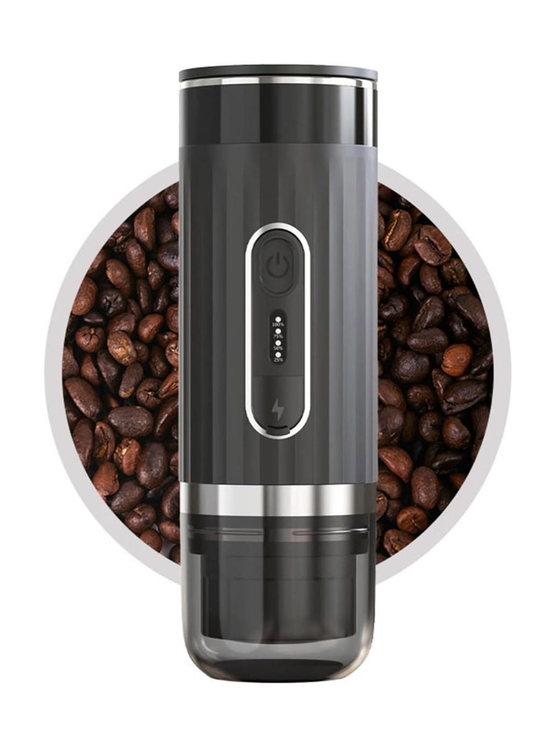 Portable Electric Espresso Machine, One Click Leakproof Coffee Maker, 12V/24V Car Charging Coffee Maker, 80ml for Camping, Travel, RV, Hiking, Office