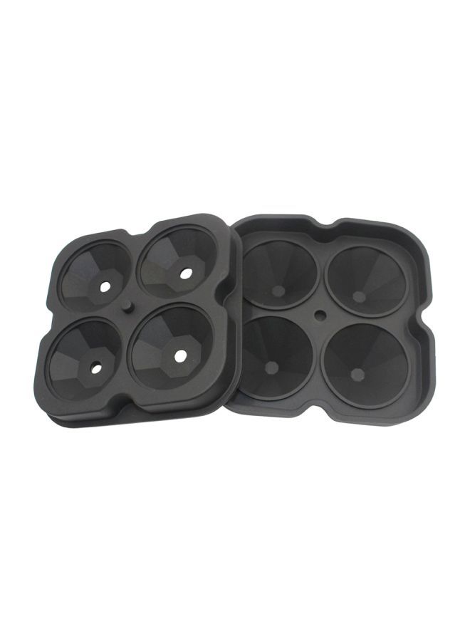 Diamond Shaped Ice Cube Mould Black 130x130x40millimeter