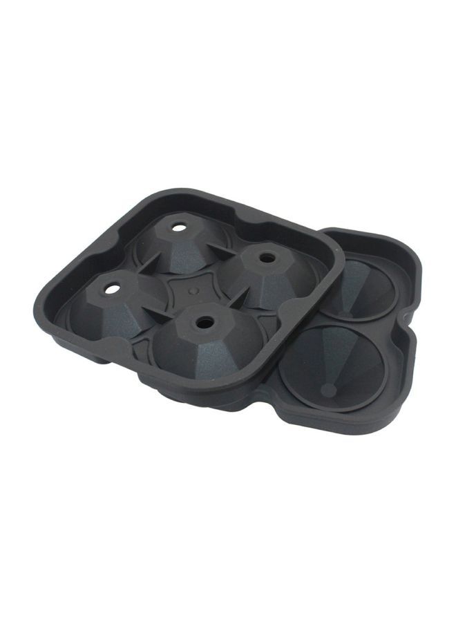 Diamond Shaped Ice Cube Mould Black 130x130x40millimeter