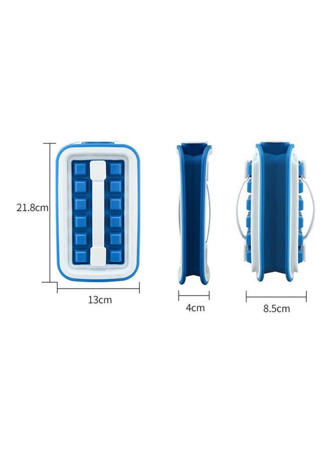 18-Piece Ice Cube Mold Tray Blue/White 22 x 5 13.50cm