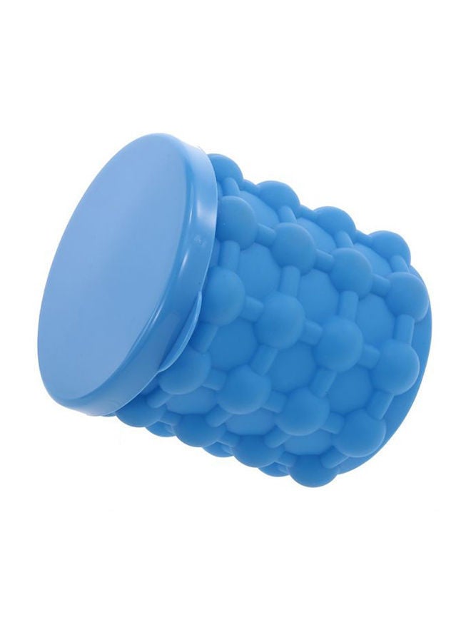 Silicone Ice Cube Maker Bucket Blue 10centimeter