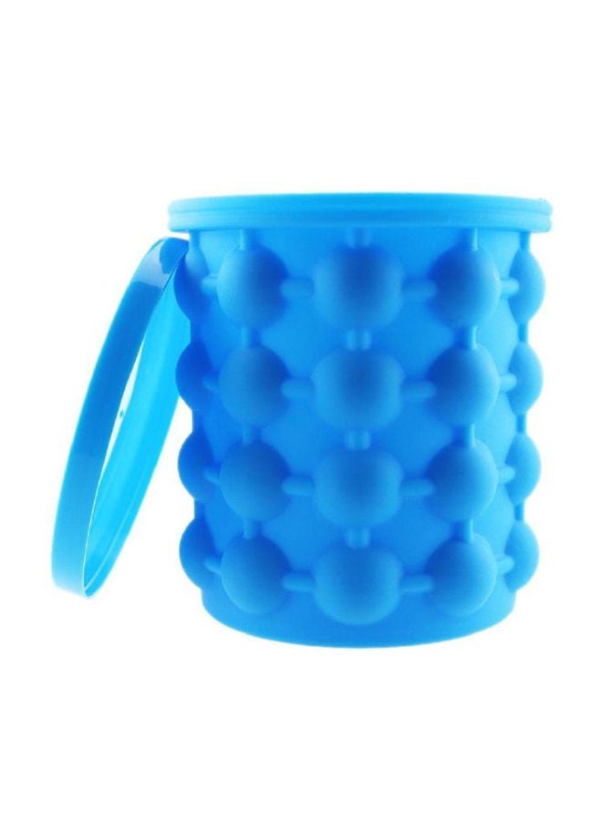 Ice Cube Maker Bucket Blue 10cm