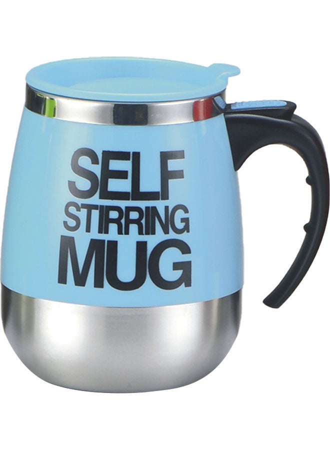 Self Stirring Mug Blue/Silver 450ml