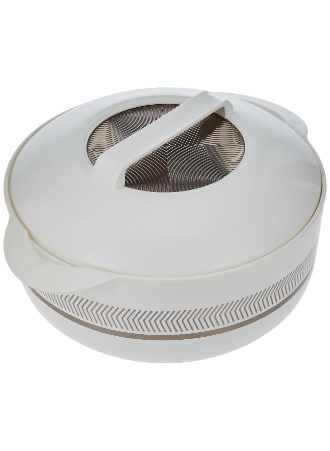Hotpot Stainless Steel Insulated Casserole Hot Pot Sparkle White