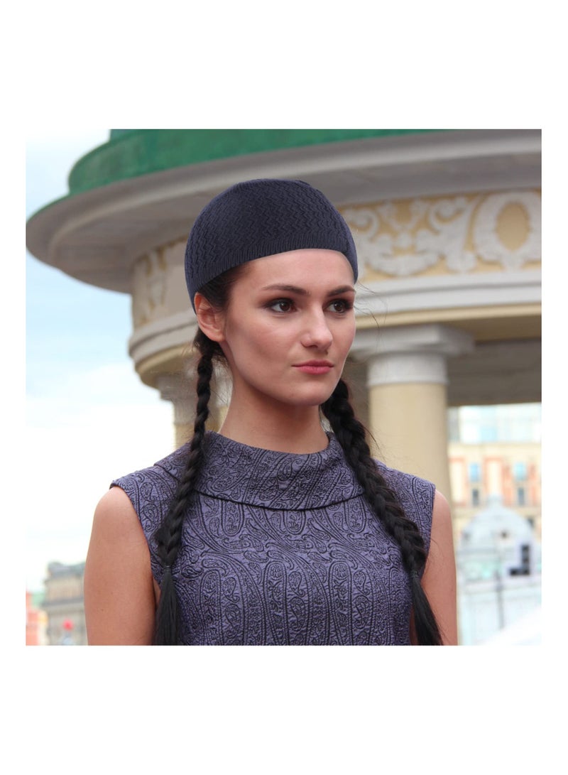 6 Pieces Brimless Hats for Men and Women Docker Hat Casual No Brim Visor-Less Flip Sailor Skullcap Buckle Knit Kufi Under Helmet Beanie