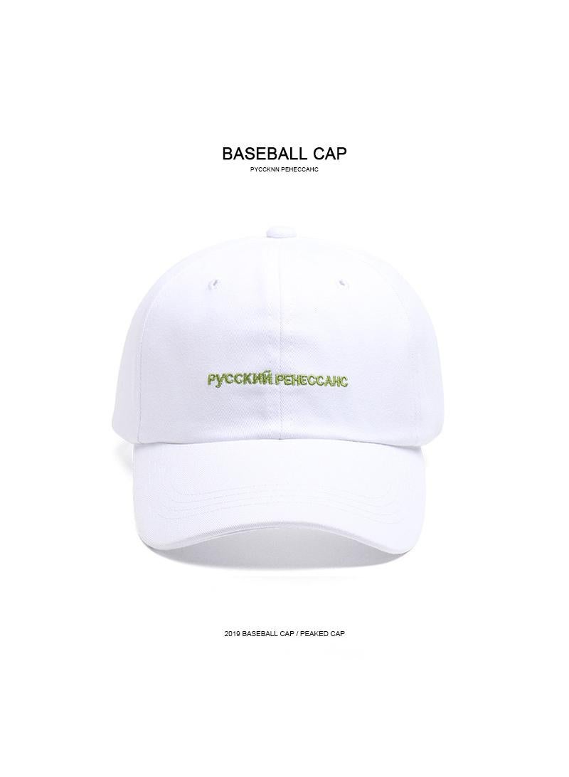 1Pcs Fashion simple trend baseball cap summer sunshade hat White A one size