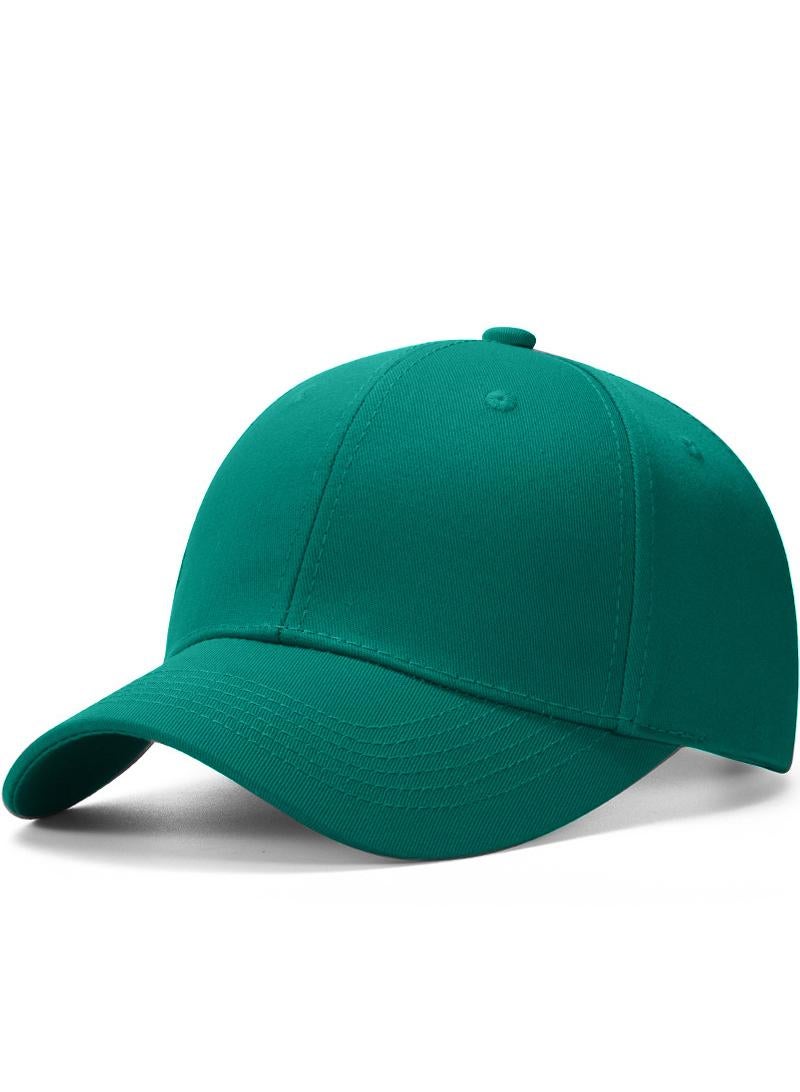 1Pcs Outdoor baseball cap Solid color unprinted sunblock hat green