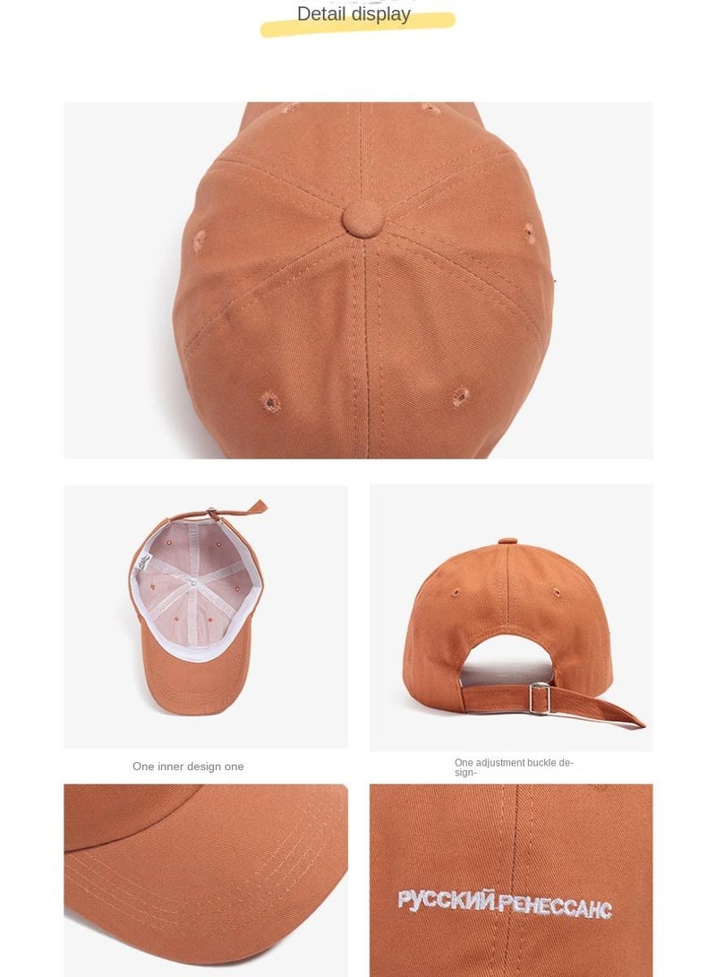 1Pcs Fashion simple trend baseball cap summer sunshade hat Beige A one size