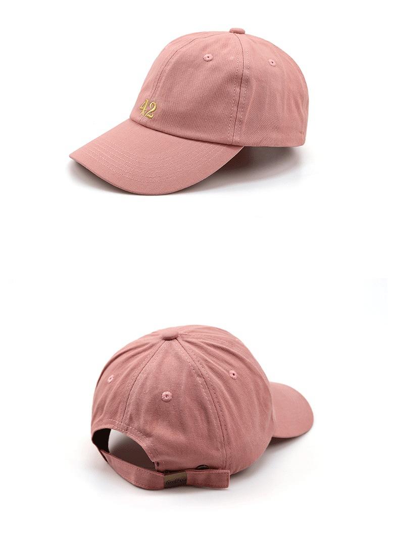 1pcs Simple digital embroidered baseball cap fashion trend summer sunshade hat pink