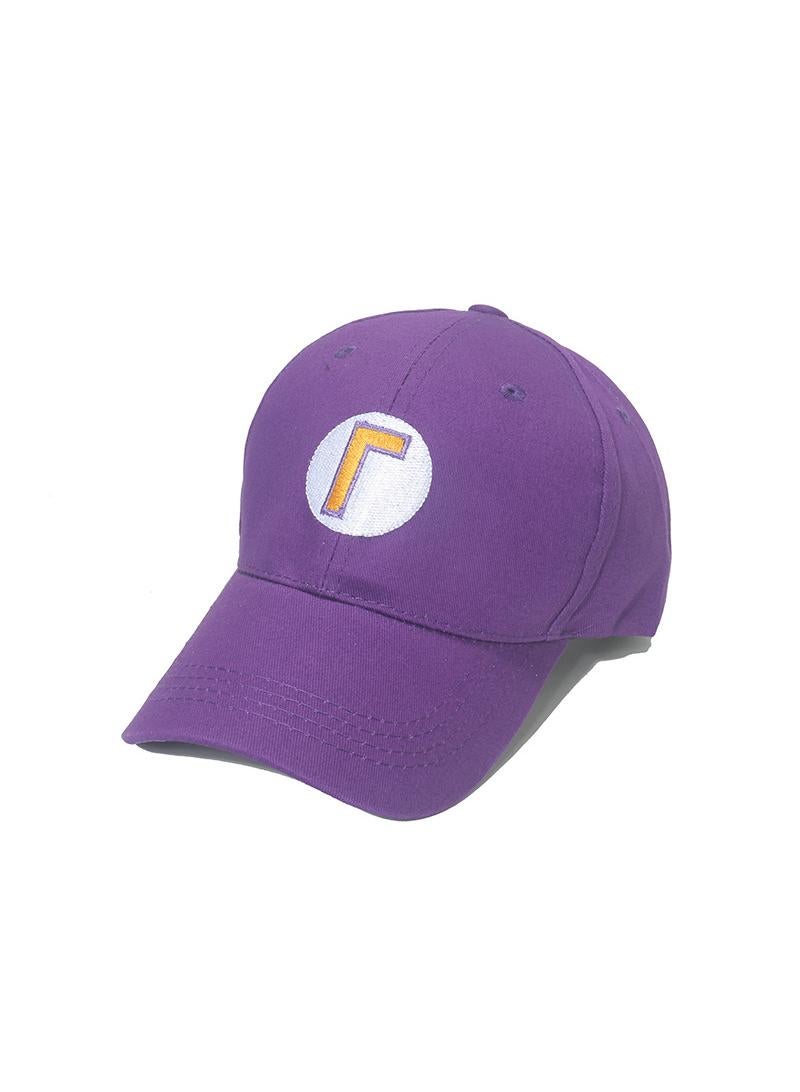 1Pcs Outdoor baseball cap Cartoon canvas sunblock hat cotton purple 58cm