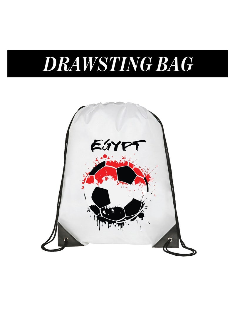 Egypt Sports Combo Pack - Gifts for Sports Fan - Cap - Scarf - Flag - Flag Pin - Drawstring Bag