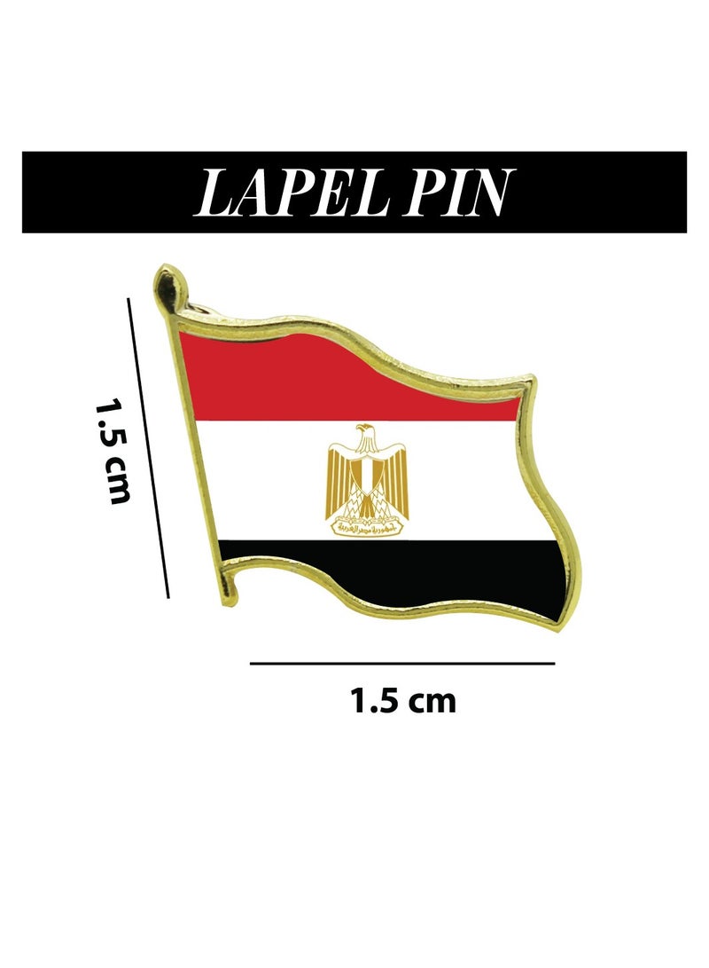 Egypt Sports Combo Pack - Gifts for Sports Fan - Cap - Scarf - Flag - Flag Pin - Drawstring Bag