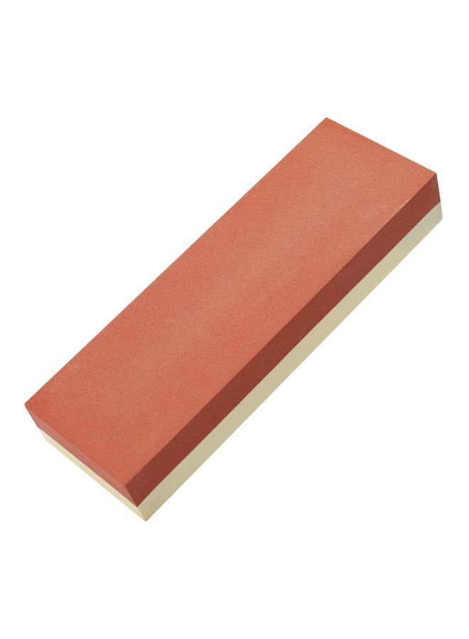 Professional Whetstone Cut Sharpening Stone Red/Beige 19x4x7cm