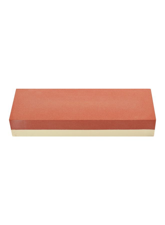 Professional Whetstone Cut Sharpening Stone Red/Beige 19x4x7cm