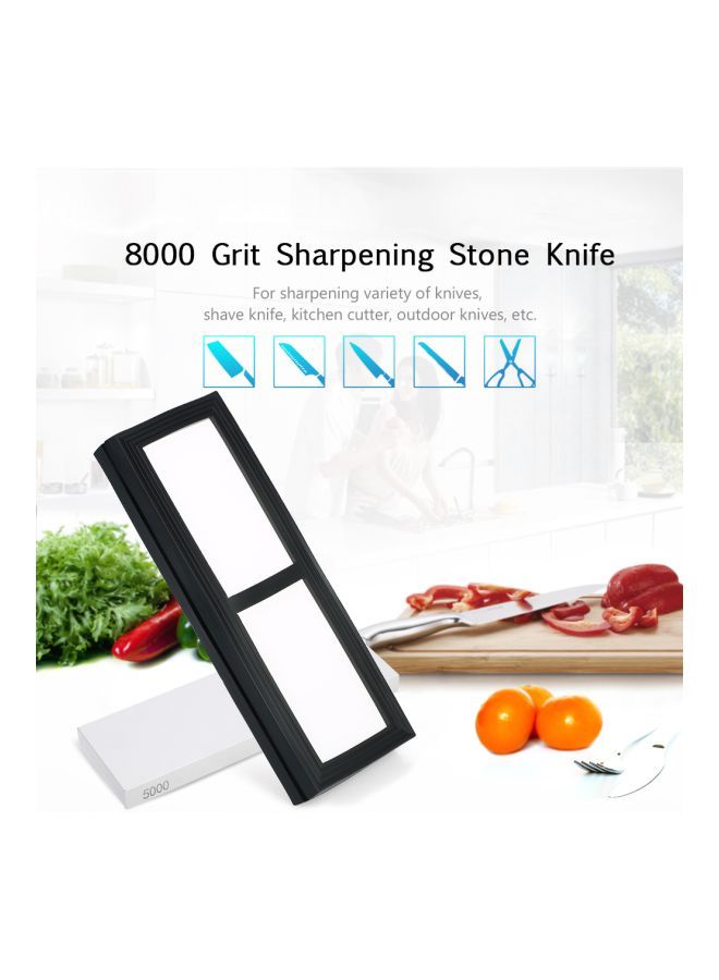 8000 Grit Knife Sharpening Stone White/Black