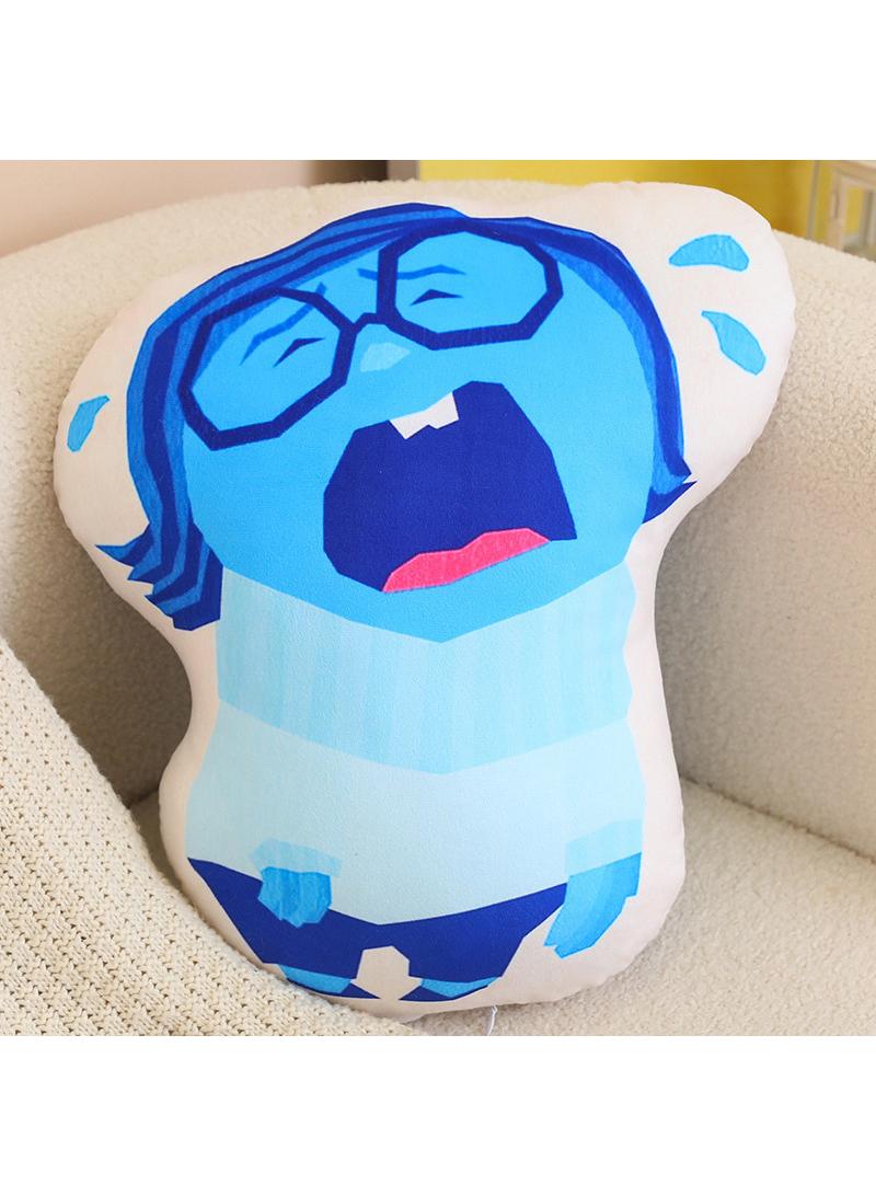 inside out 2 Plush Throw Pillow Cartoon Plush Doll Toy Decoration Cushion for Kids and Adults  Great Birthday Choice for Boys Girls 18×18 Inch