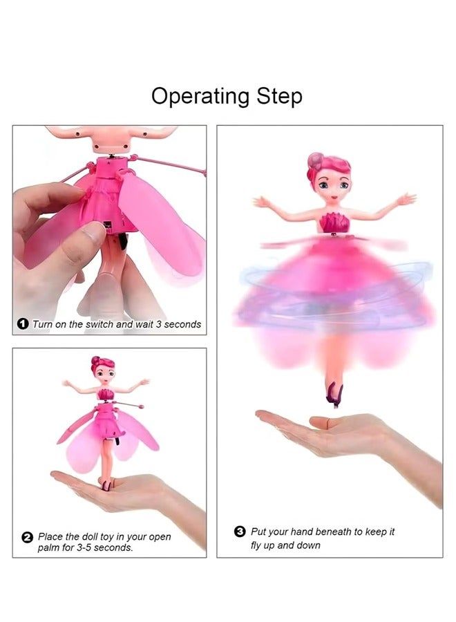 Flying Fairy Princess Doll, Hand Infrared Induction Control Flying Doll - Flying Fairy Doll With Light, For Kids, Girls