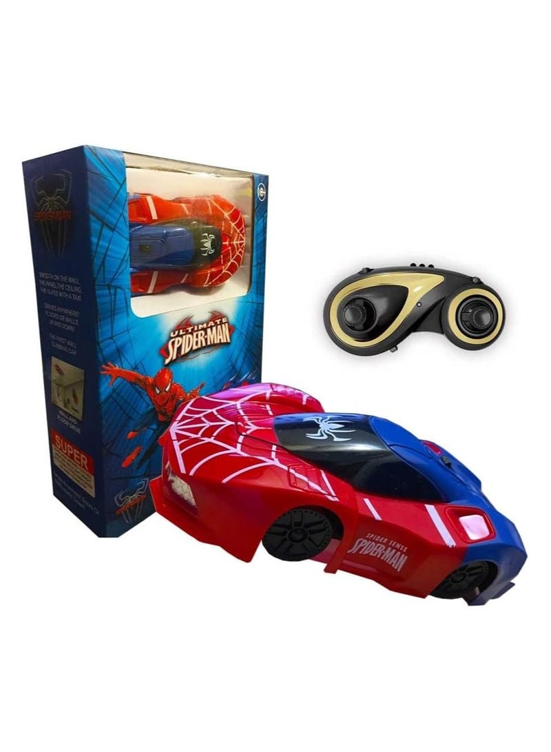 RC Wall climbing Car with remote control - Drives on Floors or Walls, Up and Down Fun - For children above 8 Years old (Avenger- Iron man))