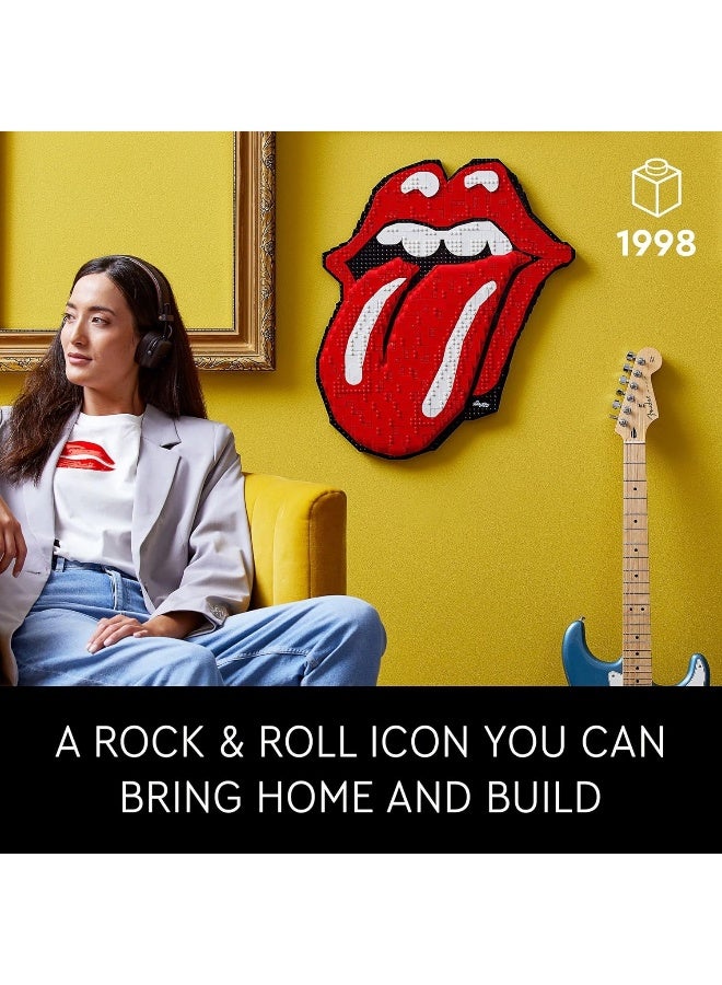 LEGO Art The Rolling Stones 31206 Logo Wall Décor Building Set