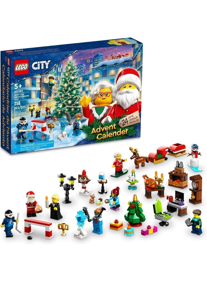 LEGO City 2023 Advent Calendar 60381 Christmas Holiday Countdown Playset