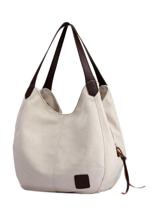 Solid Style Shopper Bag White