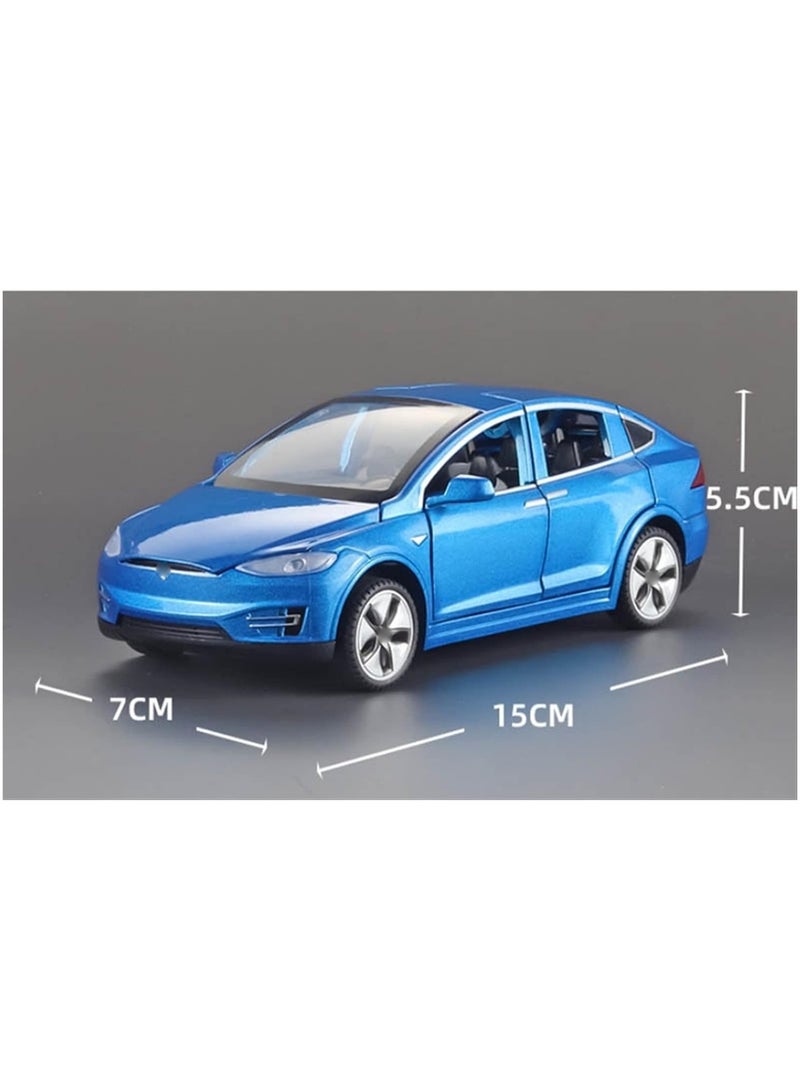 1/22 Scale Diecast Model X Toy Car, Alloy Casting Pull Back Collectible Car Vehicles with Sound and Light, Eagle Wing Door, Big Model X Car Model Toy for Kids Adults Gift