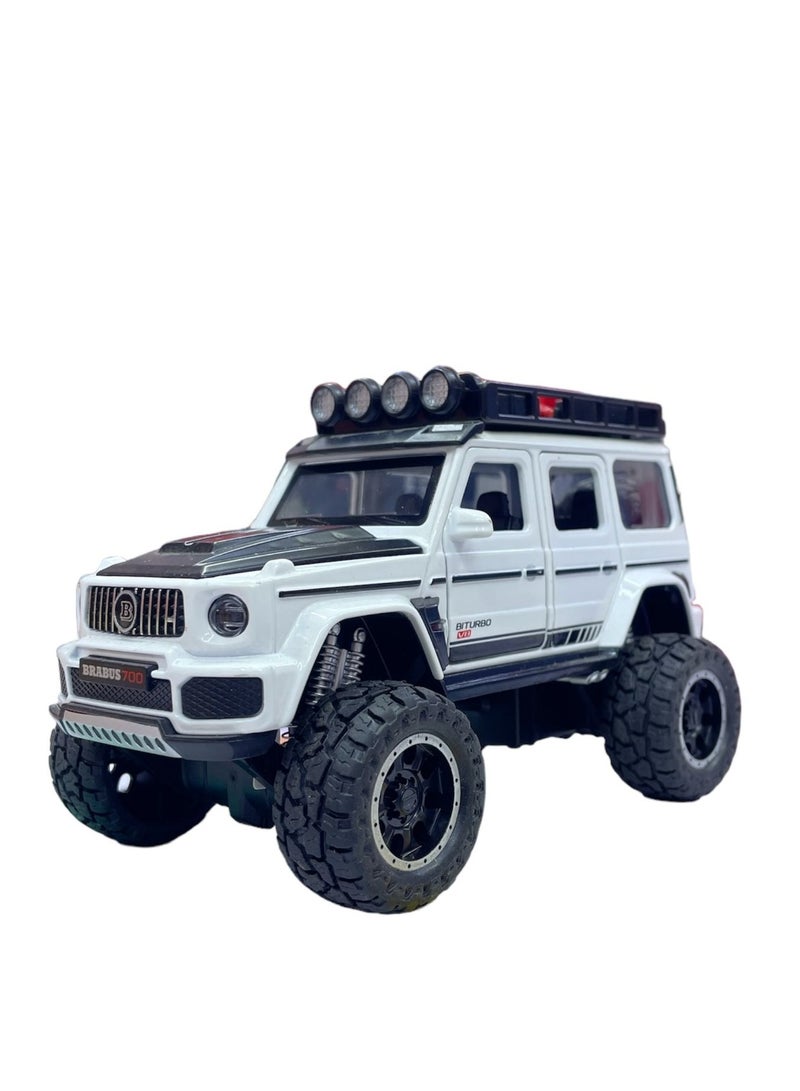 1:32 Scale  White off-road vehicle with black trim