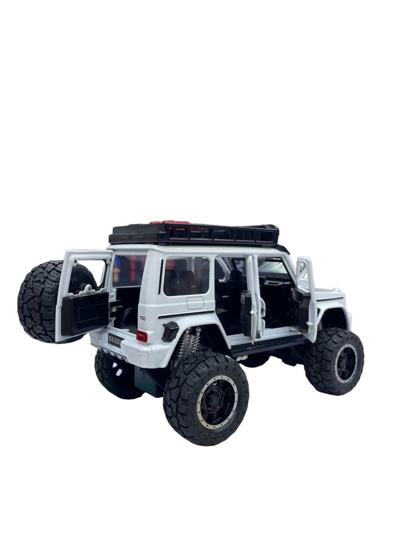 1:32 Scale  White off-road vehicle with black trim