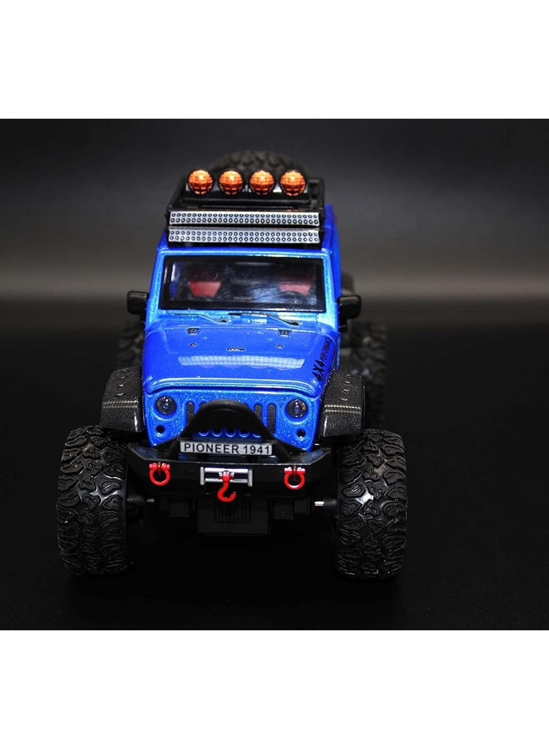 1:24 Scale Diecast Vehicle - Jeep Off-Road Kings Jeep Wrangler Unlimited with Variable ColorS Option (BLUE)