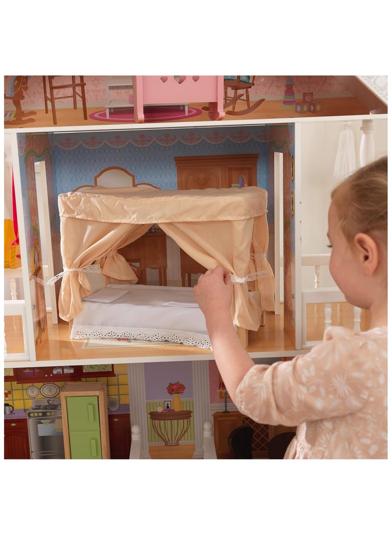 Savannah Wooden Dollhouse with Furniture and Accessories