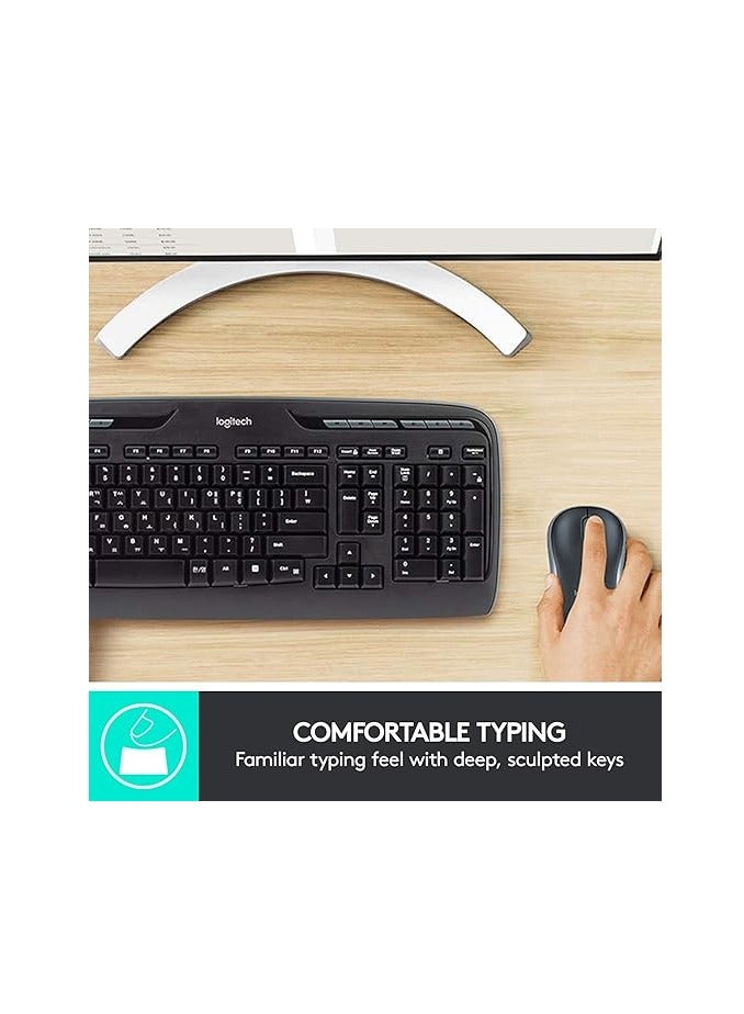 MK330 Combo, US/Int Wireless, (Wireless Mouse and Keyboard)