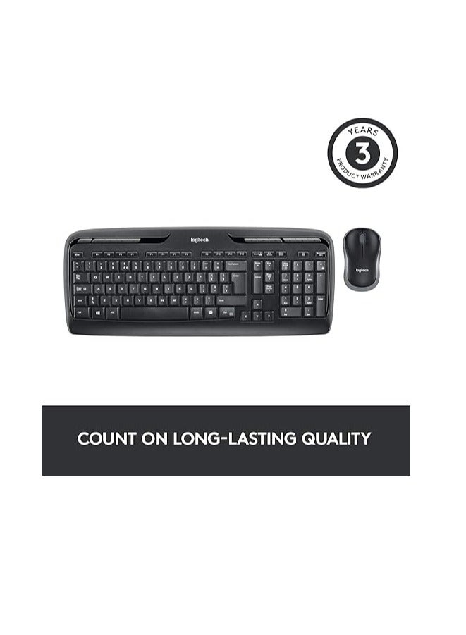 MK330 Combo, US/Int Wireless, (Wireless Mouse and Keyboard)