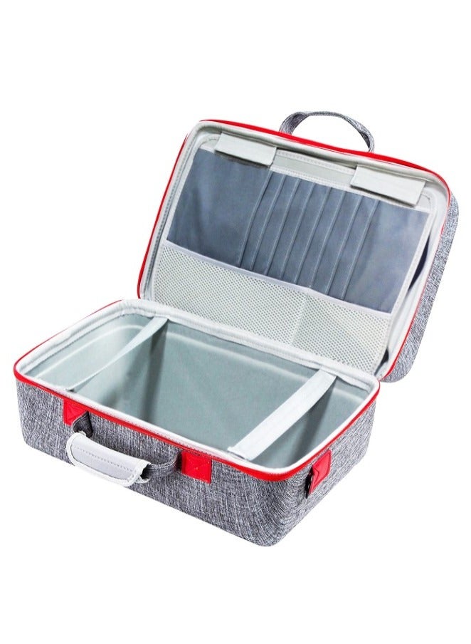 Carrying Case for PS5, EVA Travel Case Bag Compatible Playstation 5 Console Digital Edition Storage Bag, Adjustable Handle Bag for PS5 with Strap