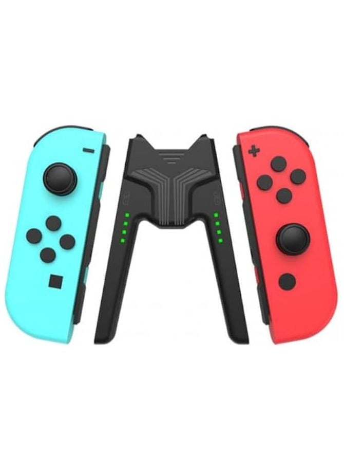 Grip Handle Charging Station Controller Charger Compatible with Nintendo Switch OLED Joy-Cons Grip For NS Nintendoswitch Joycons Accessories (audio version)